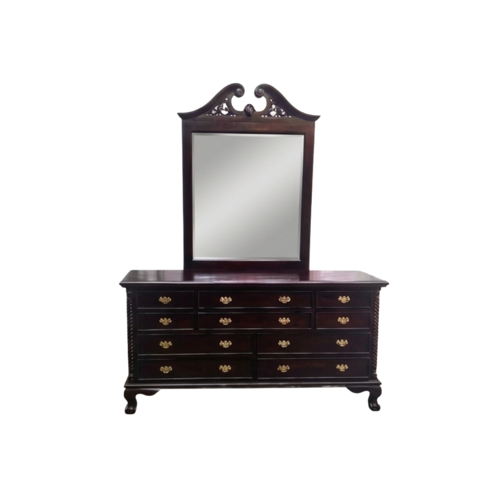DT-03 Chippendale Dressing Table with Mirror