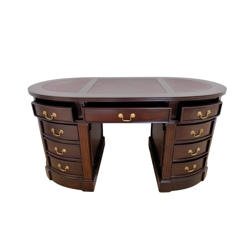 DT-10 Oval Partners Desk Double Sided