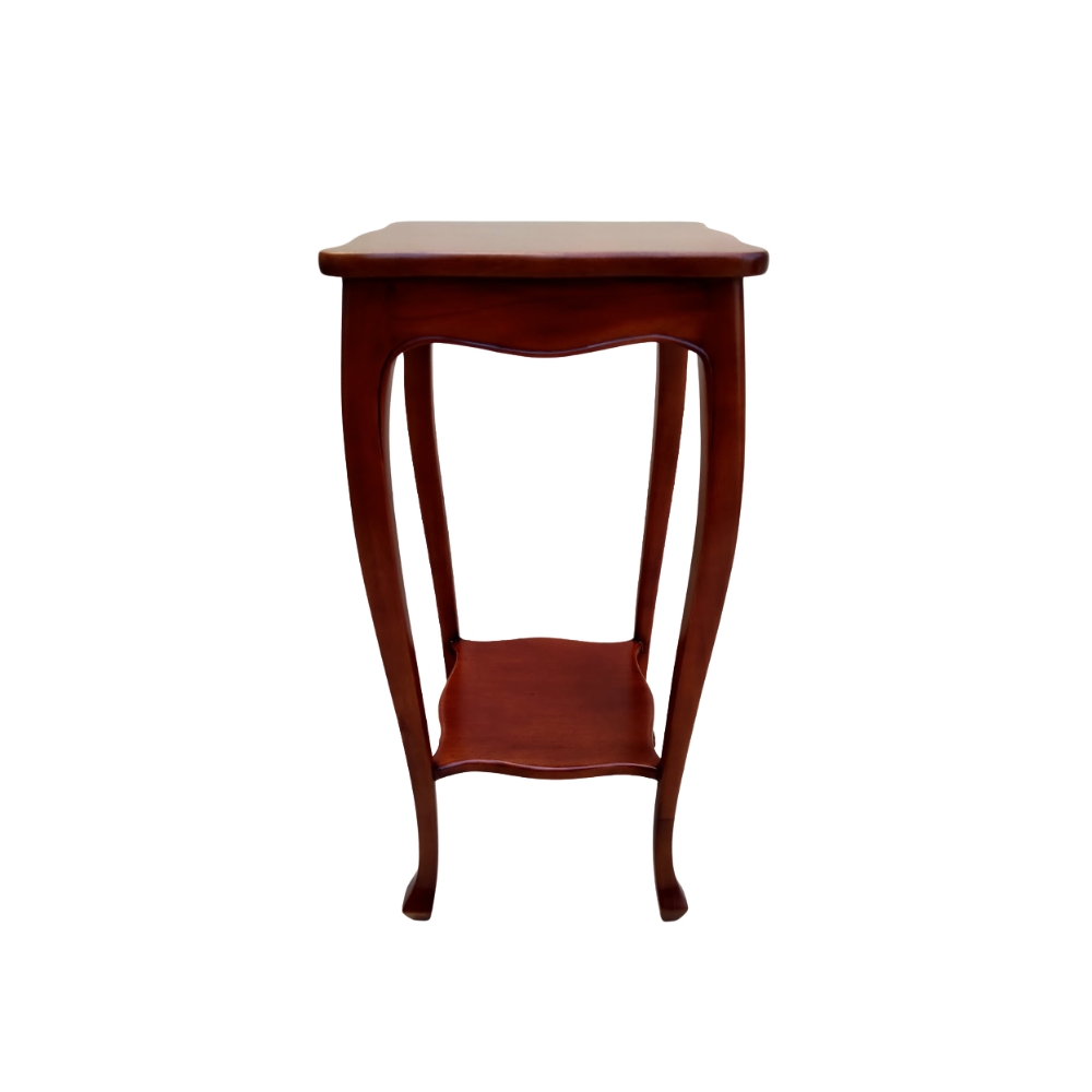 TB-06 Solid Mahogany Wood Curved Leg Side Table